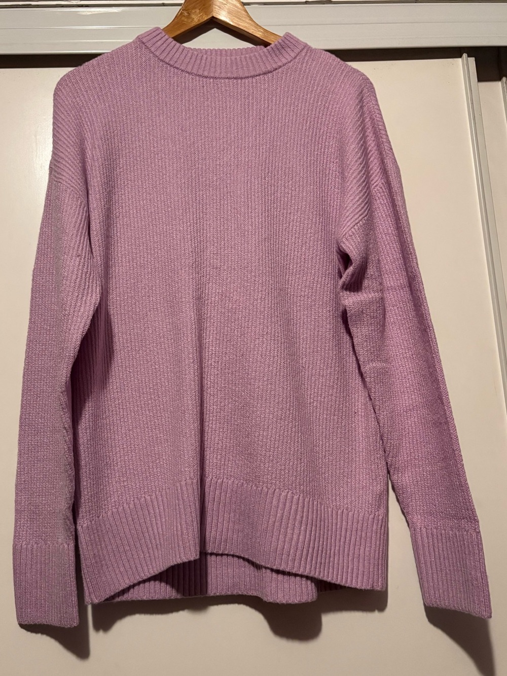 Old Navy Lilac Ribbed Crewneck Sweater